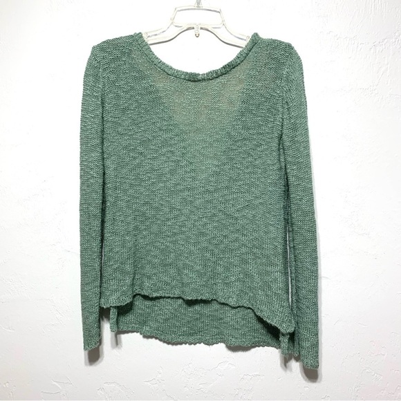 Pink Republic Sweaters - Pink Republic Open Knit Long Sleeve Round Neck Sweater Teal Blue size Small